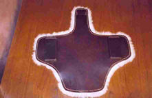 Belly Pad Brown Leather