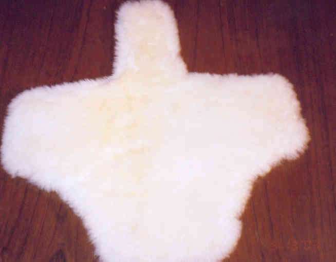Sheepskin underside